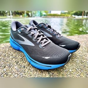 Brooks Men's Ghost 15 Running ShoesBlack/Blue